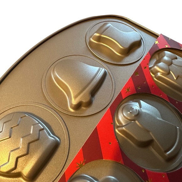 The Bakeshop by Masterclass Cookie Mold Sheet Pan Christmas Holidays NEW - Picture 5 of 7